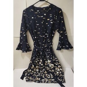 Peach Velvet Women's Multi Color Dress Size Large